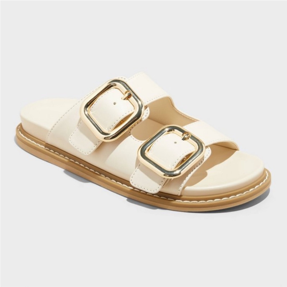 Women's Collin Bone Double Buckle Sandals
